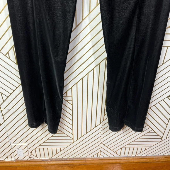 Good American The Croc Exec Pants in Black Faux‎ Leather Plus Size 3XL - Picture 4 of 12